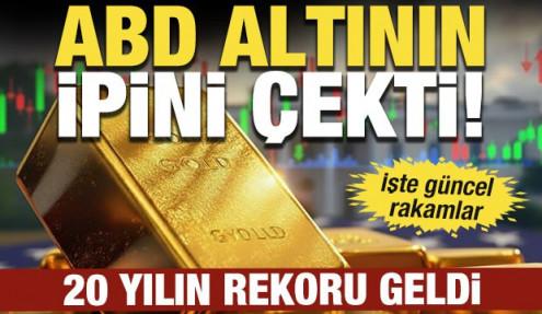20 yılın rekoru geldi: ABD altının ipini çekti! İşte güncel rakamlar