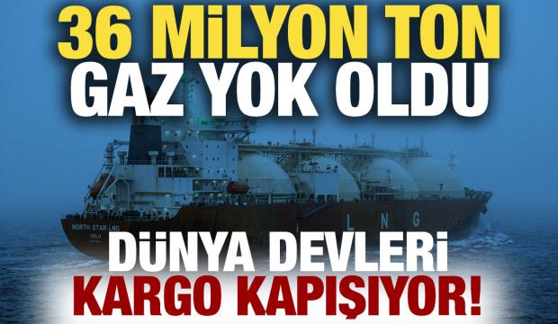 36 milyon ton gaz yok oldu: Kış ortasında b&uuml;y&uuml;k felaket! D&uuml;nya devleri kargo kapışıyor!