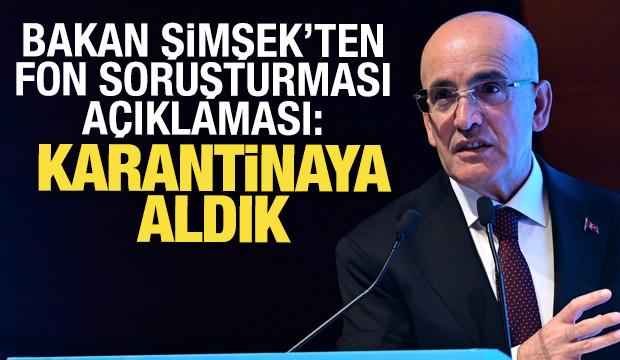 Bakan Şimşek'ten fon piyasası açıklaması: Sistematik bir problem yok