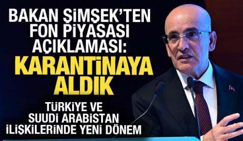 Bakan Şimşek'ten fon piyasası açıklaması: Sistemik bir problem yok