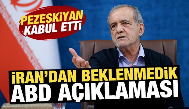 İran'dan beklenmedik ABD açıklaması! Pezeşkiyan kabul etti