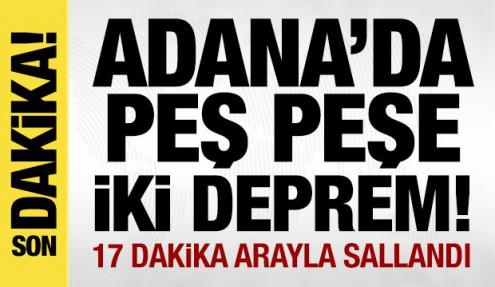 Son dakika: Adana'da peş peşe depremler! Çevre illerden de hissedildi