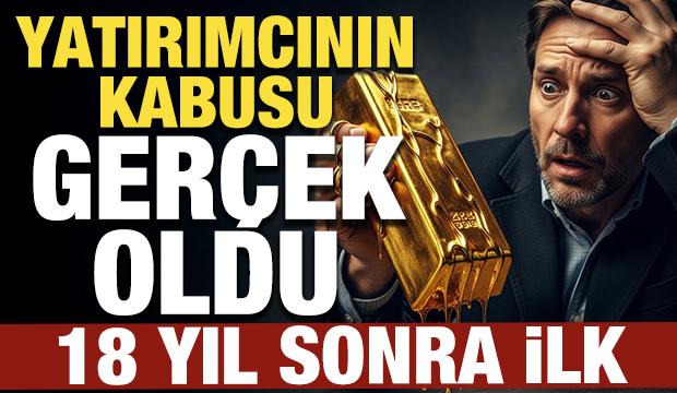 Yatırımcının kabusu gerçek oldu: Altında yıllardır görülmeyen büyük kırılma!