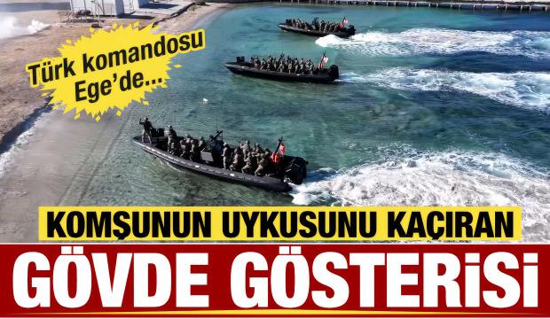 Yunanistan'ın uykusunu ka&ccedil;ıran tatbikatın g&ouml;r&uuml;nt&uuml;lerini MSB paylaştı