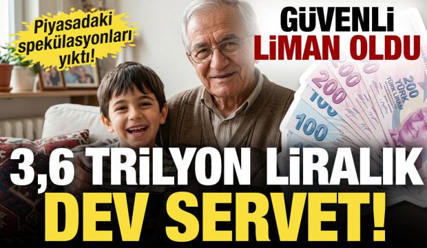 3,6 trilyon liralık dev servet! Piyasadaki spekülasyonları yıktı! Güvenli liman oldu