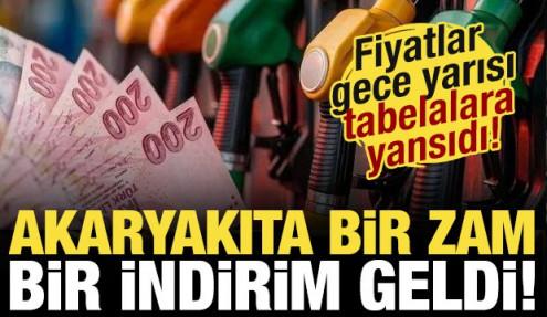 Akaryakıta bir zam, bir indirim geldi! İşte güncel benzin ve motorin fiyatları...