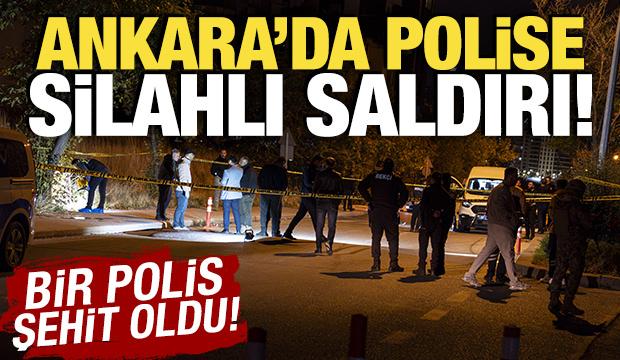 Ankara'da uygulama noktasında ateş açıldı! Bir polis şehit oldu