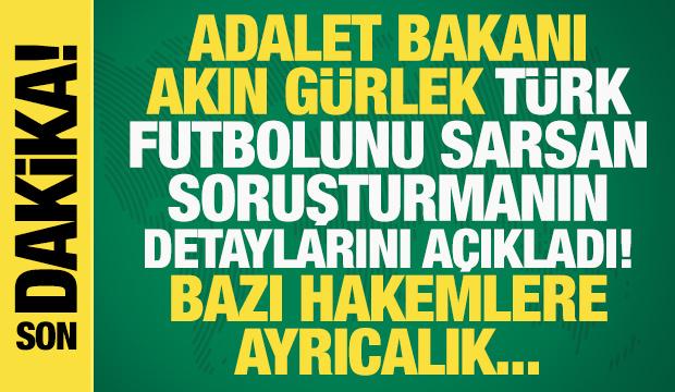 Bakan G&uuml;rlek, T&uuml;rk futbolunu sarsan soruşturma i&ccedil;in konuştu: Bazı hakemlere ayrıcalık...