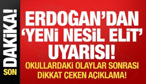 Erdoğan'dan son dakika açıklamalar!