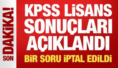 Son Dakika: 2026-KPSS lisans sonuçları açıklandı