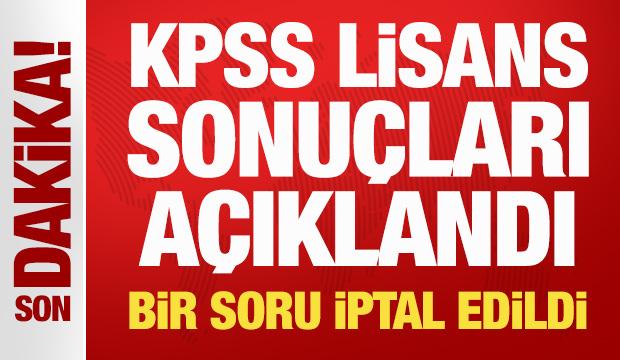 Son Dakika: 2026-KPSS lisans sonuçları açıklandı