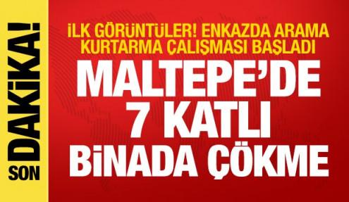 Son dakika haberi: Maltepe'de 7 katlı binada çökme