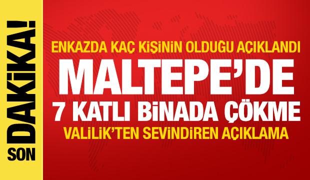 Son dakika haberi: Maltepe'de 7 katlı binada çökme! Enkazdan peş peşe müjdeli haberler