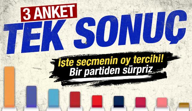 3 anket, tek sonu&ccedil;: Se&ccedil;menin oy tercihi belli oldu! Bir partiden s&uuml;rpriz 