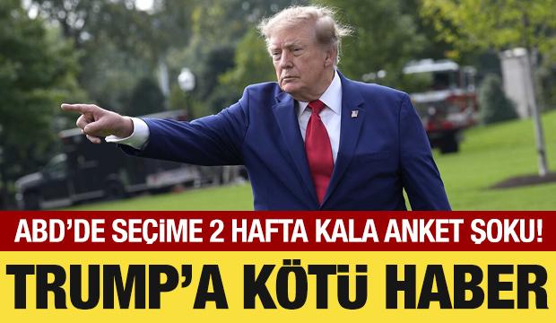 ABD'de seçime 2 hafta kala Trump'ı üzecek anket