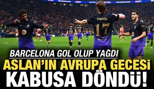 Barcelona gol olup yağdı! Aslan'ın Avrupa gecesi kâbusa döndü