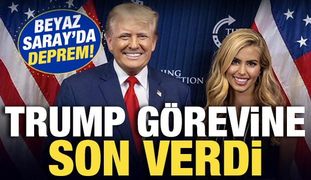 Beyaz Saray'da deprem! Trump yeni gözdesinin görevine son verdi