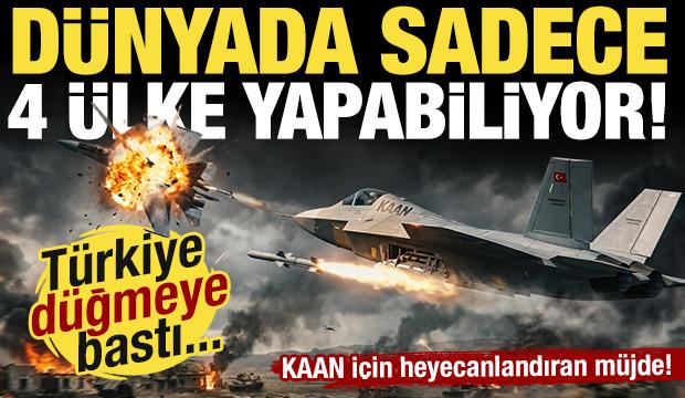 Dünyada sadece dört ülke yapabiliyor! 6. nesil KAAN için düğmeye basıldı!