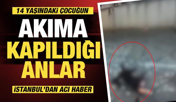 İstanbul'da sel can aldı! Elektrik akımına kapılan &ccedil;ocuk hayatını kaybetti