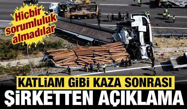 Manisa'daki katliam gibi kaza sonrası tur şirketinden açıklama: Sorumluluk almadılar