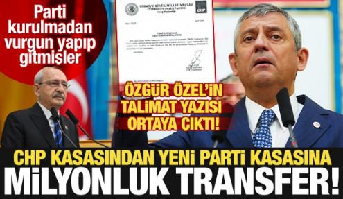 Özel'den 5 milyon liralık talimat! CHP kasasından Yeni Parti kasasına para geçirmişler