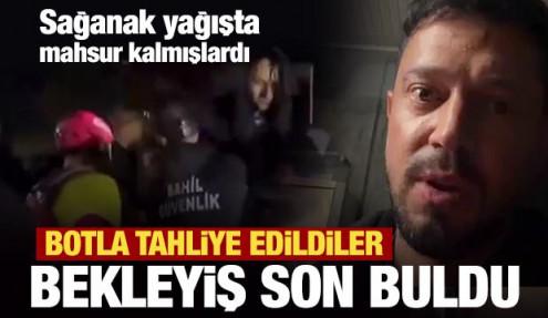 Sarıyer’de stüdyoda mahsur kalan Murat Boz, botla kurtarıldı