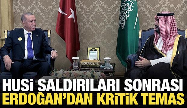 Son dakika... Cumhurbaşkanı Erdoğan, Prens Selman'la g&ouml;r&uuml;şt&uuml;