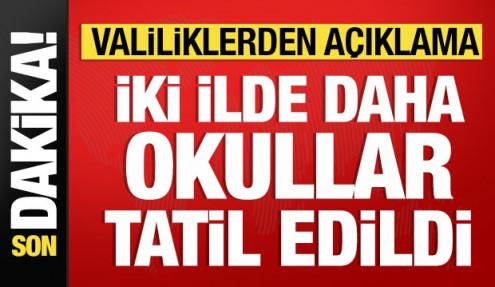 Yalova ve Kocaeli'de olumsuz hava koşulları nedeniyle eğitime 1 gün ara verildi