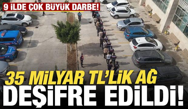 9 ilde siber su&ccedil; operasyonu: 34,7 milyar TL&rsquo;lik para trafiğine 123 g&ouml;zaltı