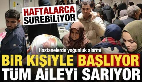 Bir kişiyle başlıyor, tüm aileyi sarıyor! Hastanelerde yoğunluk alarmı...