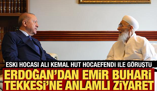 Cumhurbaşkanı Erdoğan eski hocası Ali Kemal Hut Hocaefendi ile bir araya geldi