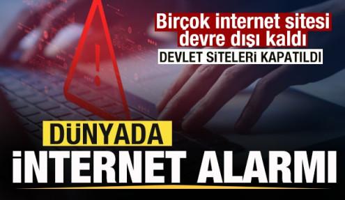 Dünyada internet alarmı! Birçok internet sitesi devre dışı kaldı