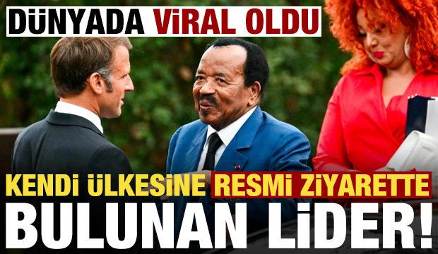 Kendi &uuml;lkesine resmi ziyarette bulunan tek lider! Alay konusu oldu...