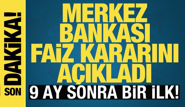 Merkez Bankası faiz kararını açıkladı