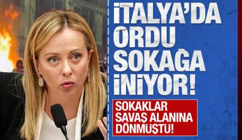 Milano sokakları savaş alanı: Ordu sokağa iniyor