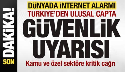 Son dakika: Dünyada internet alarmı! Türkiye'den açıklama! Ulusal çapta güvenlik uyarısı!