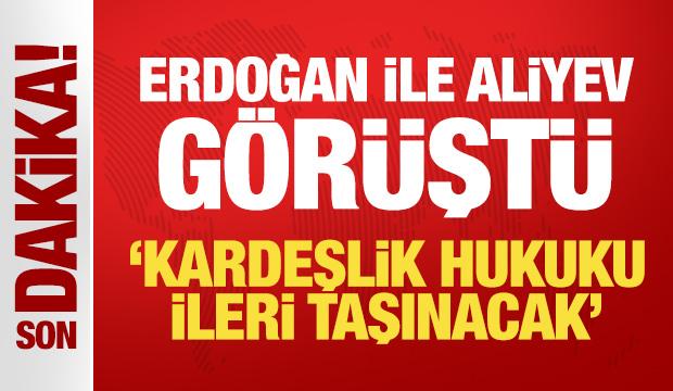 Son Dakika: Erdoğan, Aliyev ile görüştü