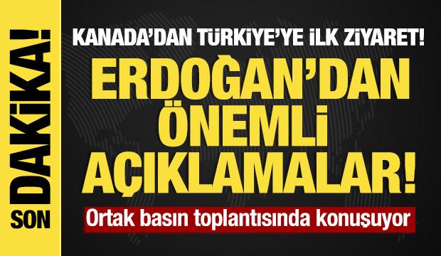 Son dakika...Kanada Başbakanı Ankara'da! Basın toplantısında önemli açıklamalar