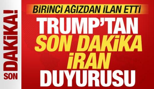Trump'tan son dakika İran açıklaması! Birinci ağızdan ilan etti! ABD, İran'ı vuracak mı?