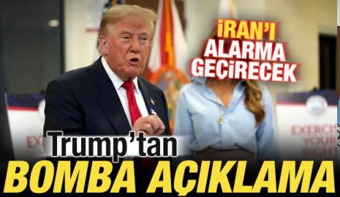 Trump'tan bomba açıklama! İran'ı alarma geçirecek