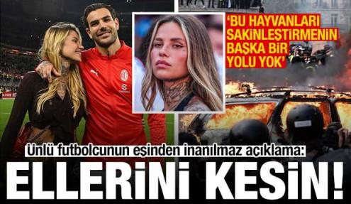 Ünlü futbolcunun eşinden açıklama: Bu hayvanları sakinleştirmek için ellerini kesin
