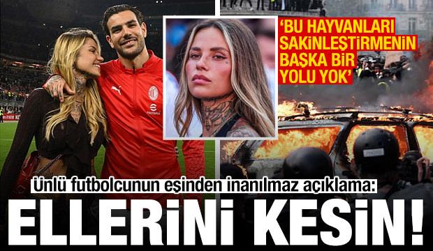 Ünlü futbolcunun eşinden açıklama: Bu hayvanları sakinleştirmek için ellerini kesin