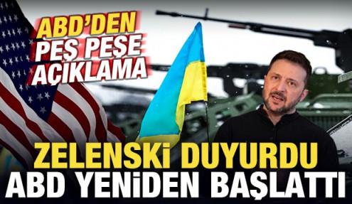 Zelenski duyurdu: ABD yeniden başlattı! ABD'den son dakika açıklama geldi