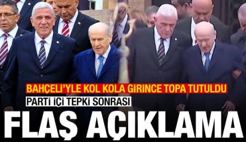 Bahçeli'yle kol kola girdi: Parti içinden tepki! Dervişoğlu'ndan açıklama
