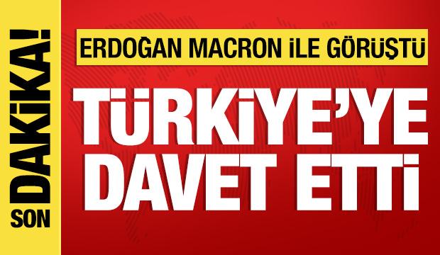 Cumhurbaşkanı Erdoğan, Macron ile görüştü