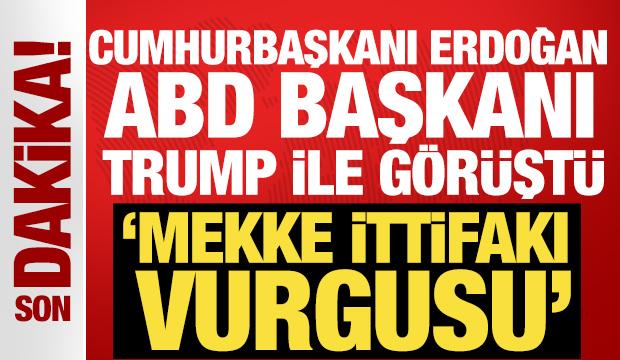 Cumhurbaşkanı Erdoğan, Trump ile görüştü