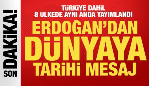 Cumhurbaşkanı Erdoğan'dan Türk dünyasına tarihi çağrı: 21. yüzyıl bizim yüzyılımız olacak