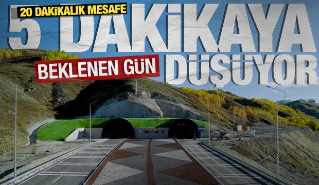 Erzurum-Rize yolunda beklenen g&uuml;n: 20 dakikalık mesafe 5 dakikaya d&uuml;ş&uuml;yor