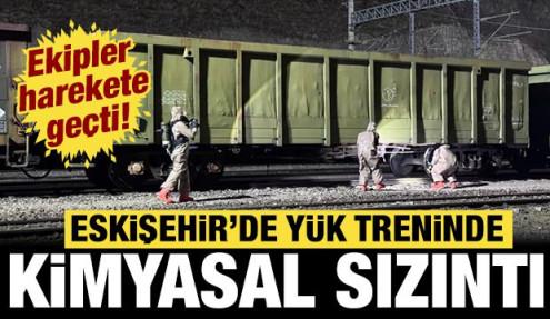 Eskişehir'de yük treninde kimyasal sızıntı alarmı: Ekipler harekete geçti!