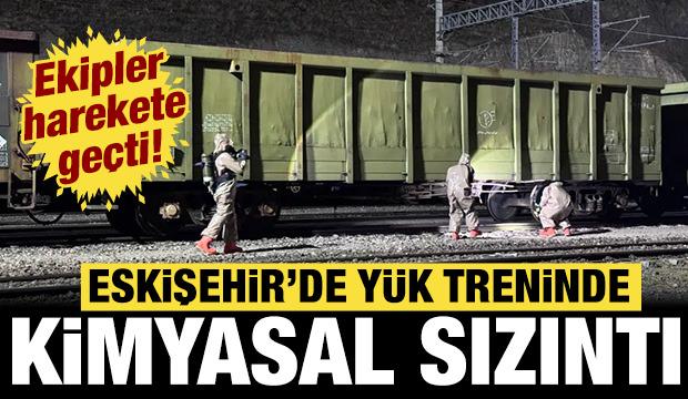 Eskişehir'de yük treninde kimyasal sızıntı alarmı: Ekipler harekete geçti!